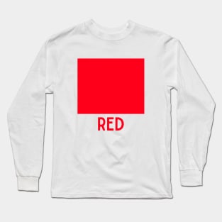 Learn Your Colours - Red Long Sleeve T-Shirt